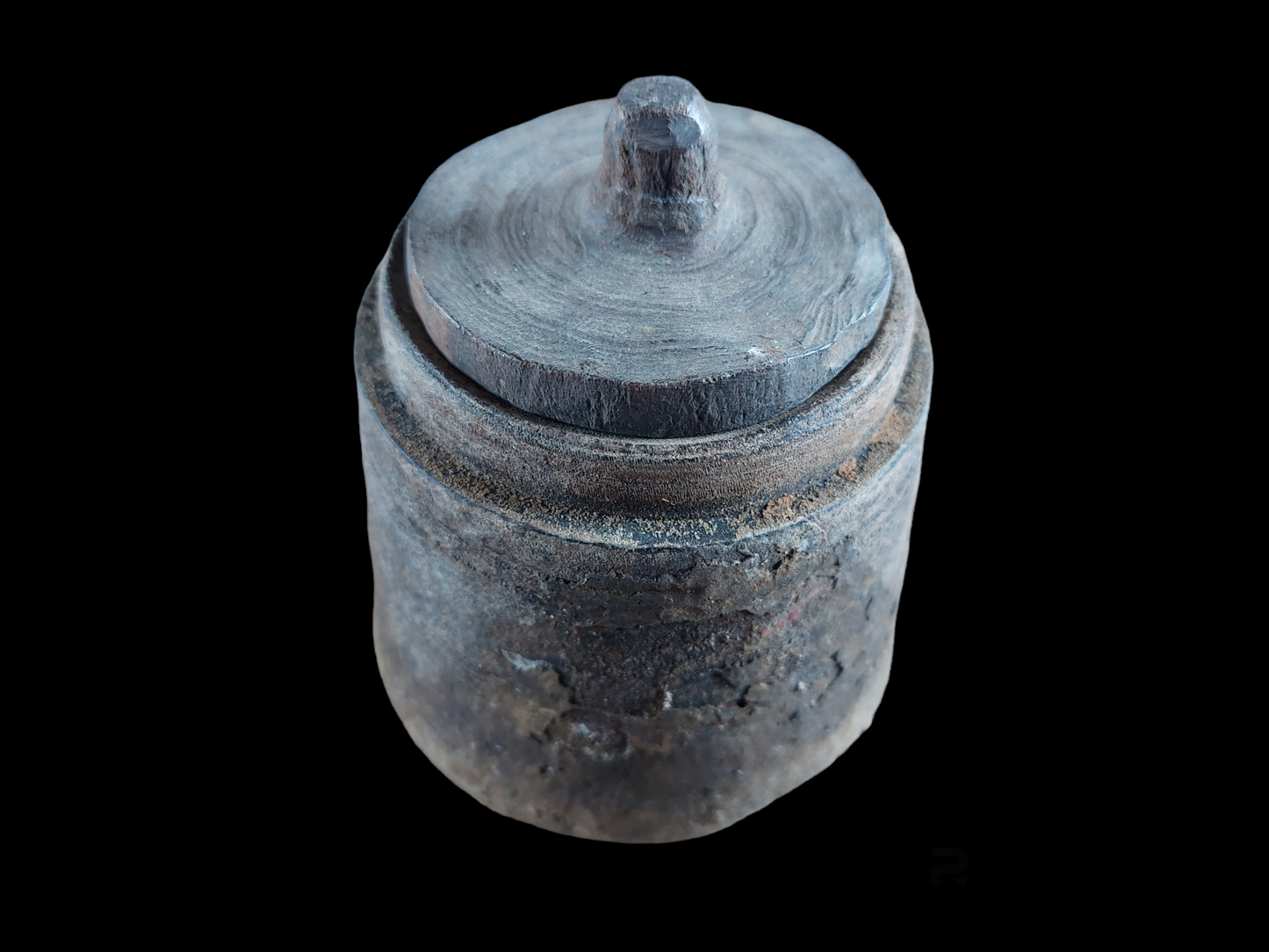 Antique wooden Nepalese yak butter yar #1
