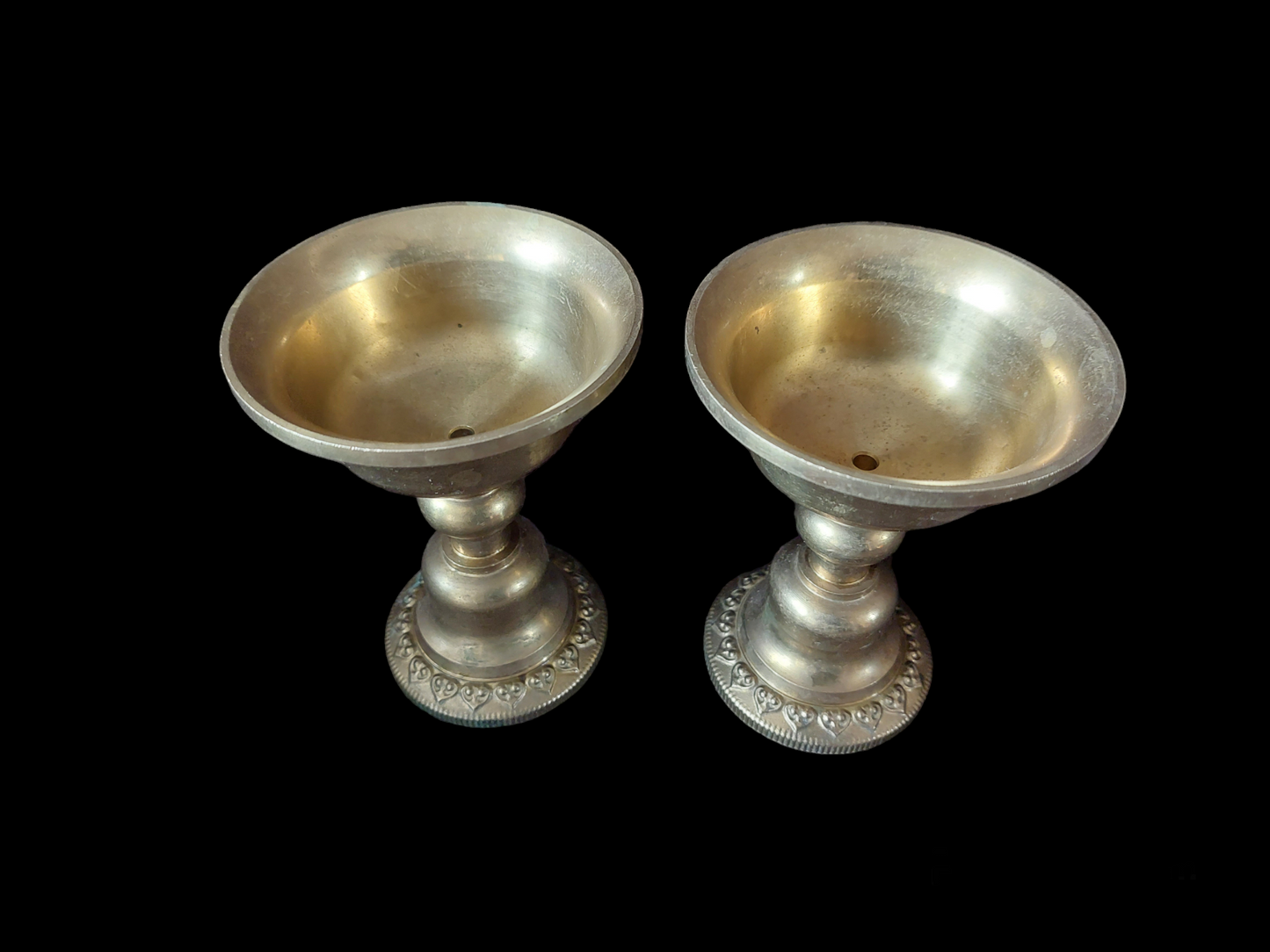 Antique Nepalese chula ghee lamp 12 centimeters
