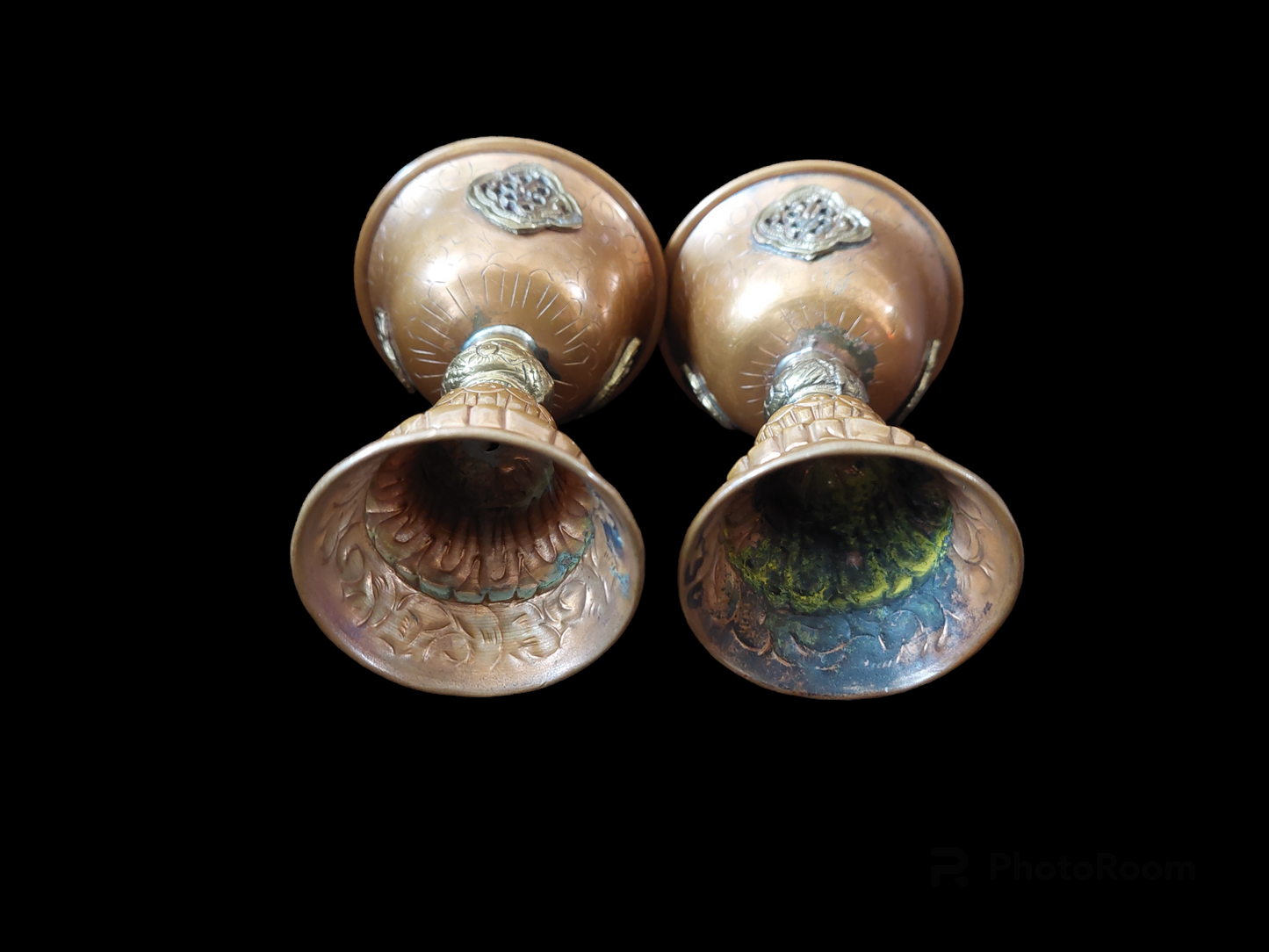 Vintage Tibetan chula ghee lamp 95 millimeters