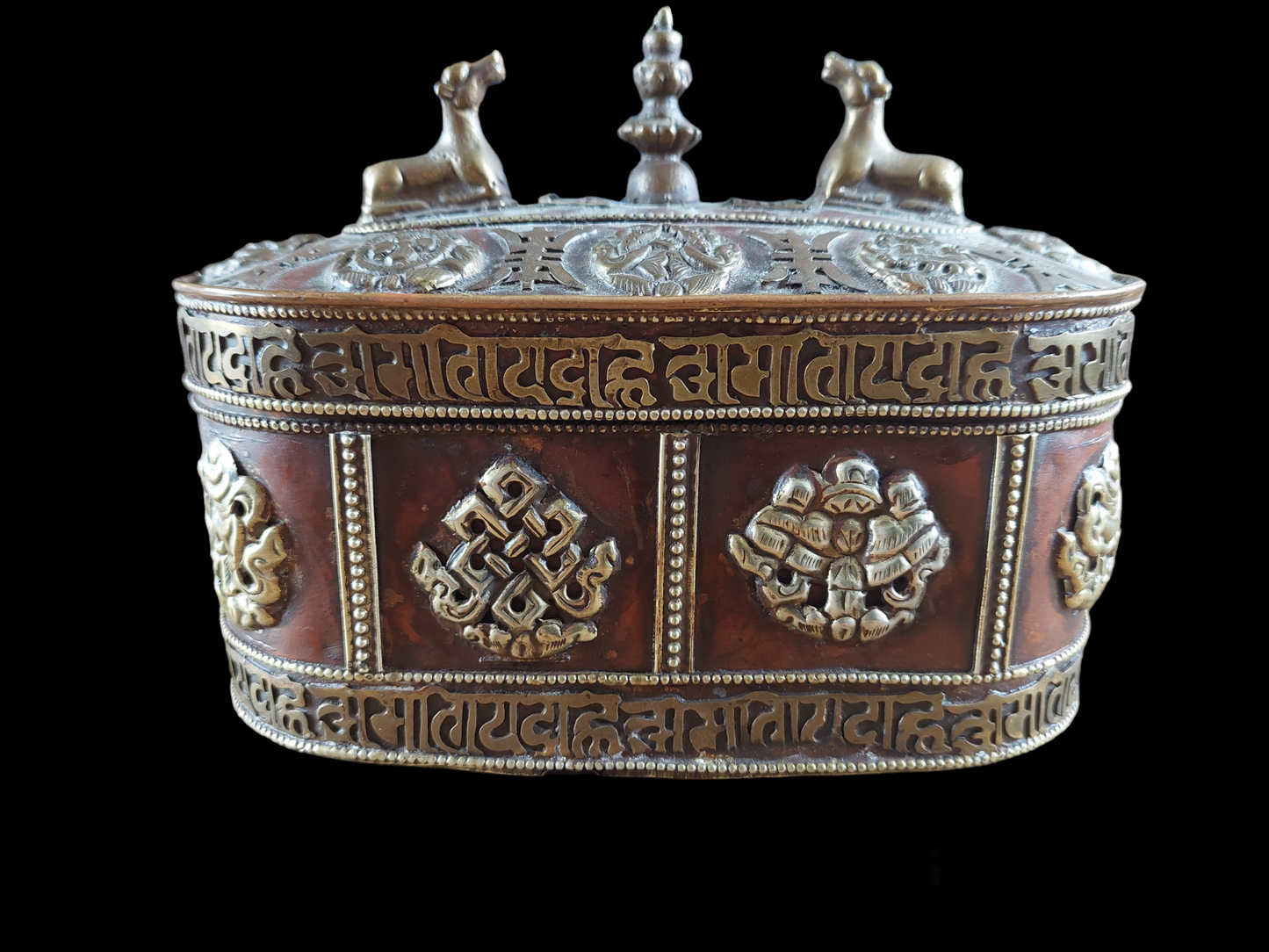 Vintage Tibetan (incense) storage box
