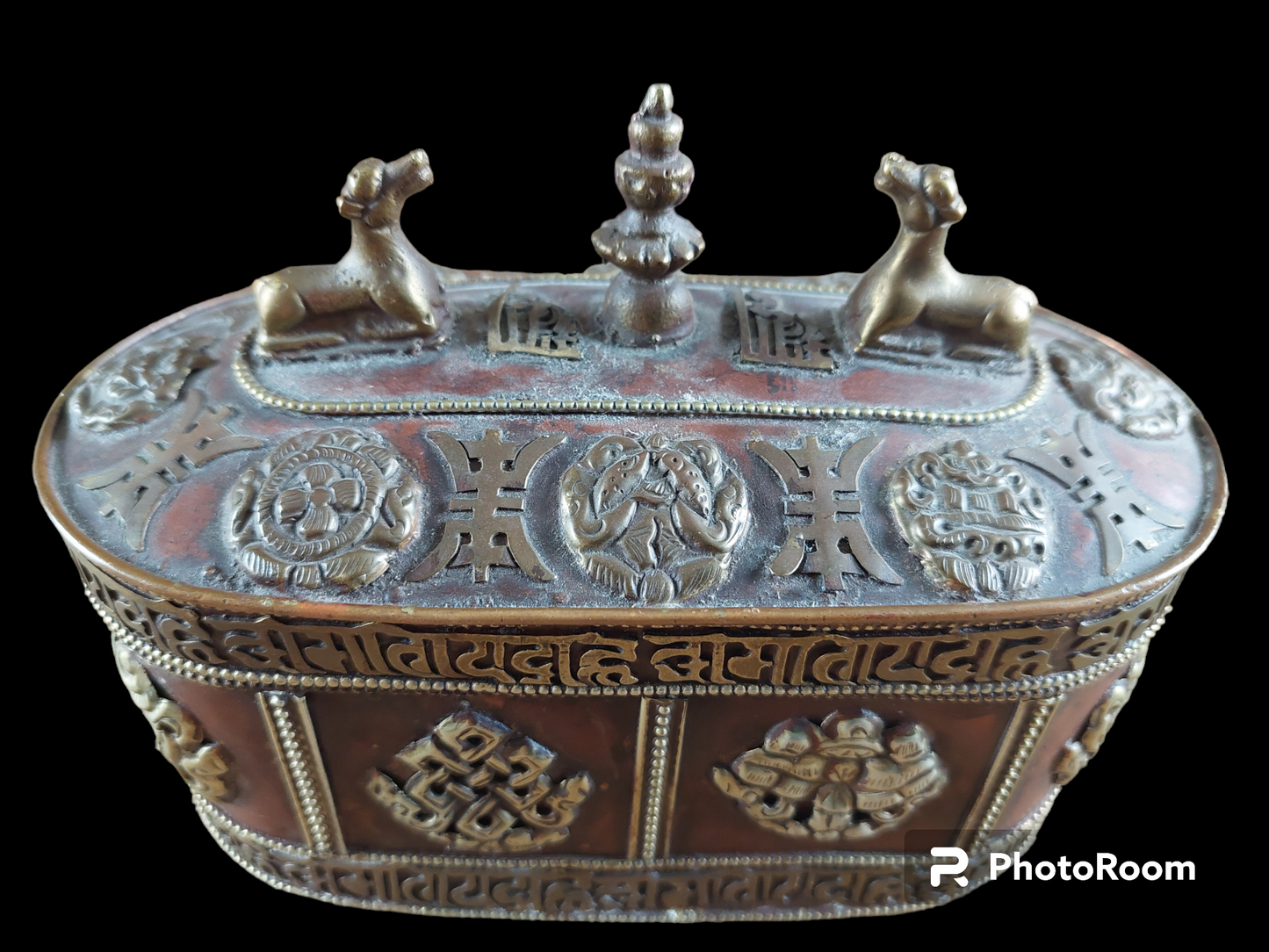 Vintage Tibetan (incense) storage box