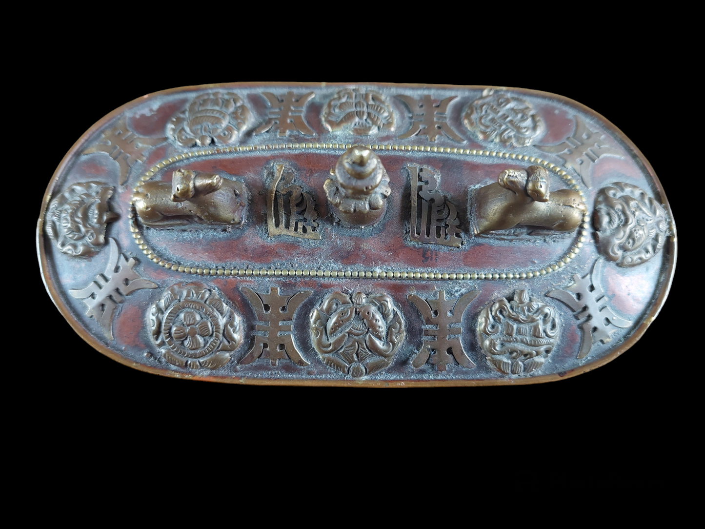Vintage Tibetan (incense) storage box