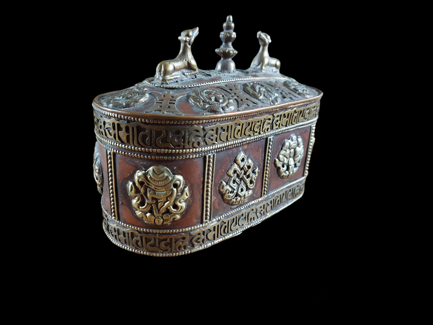 Vintage Tibetan (incense) storage box