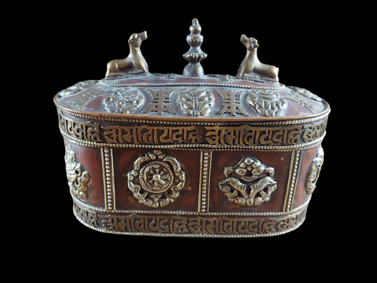 Vintage Tibetan (incense) storage box