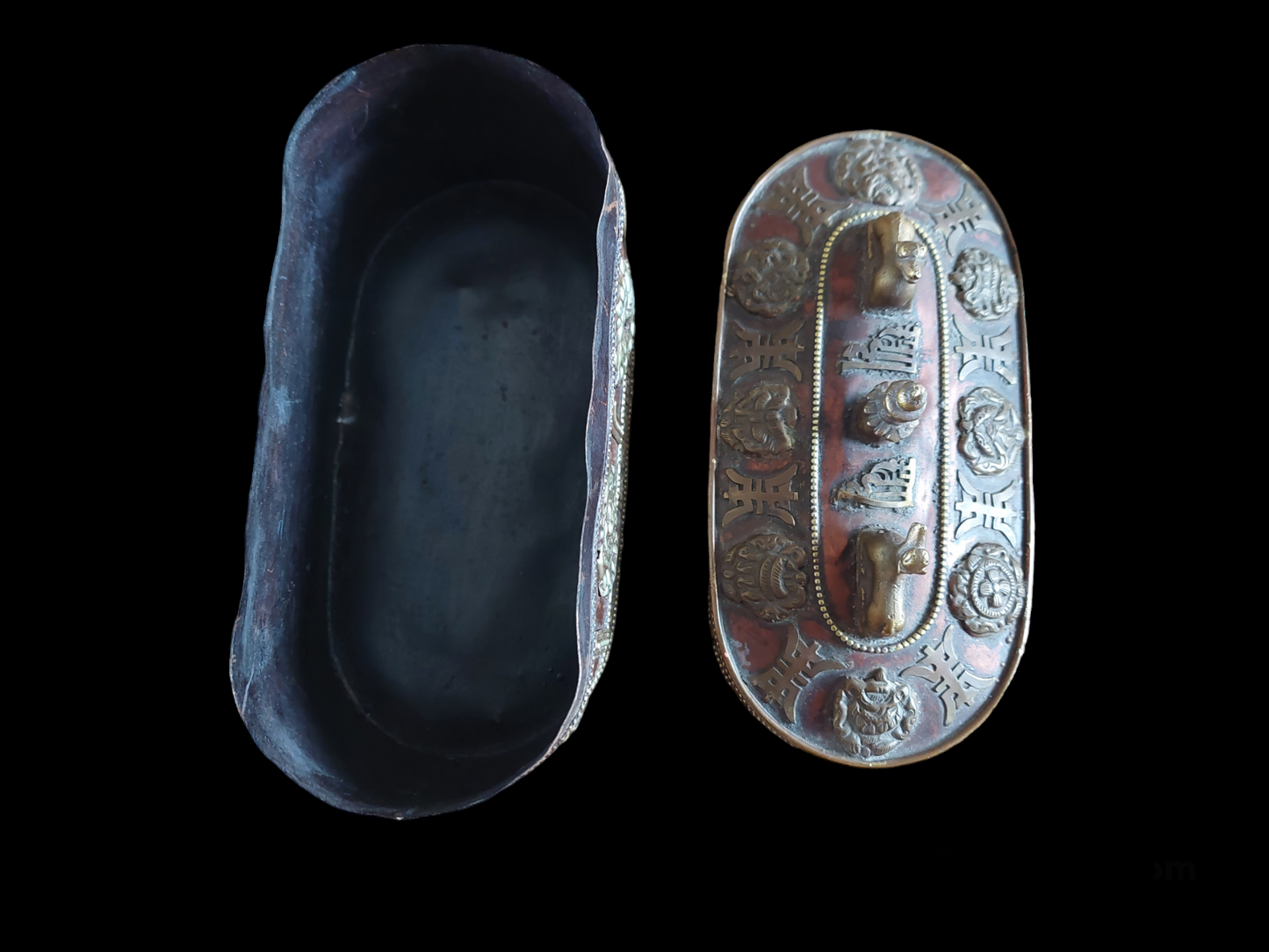 Vintage Tibetan (incense) storage box