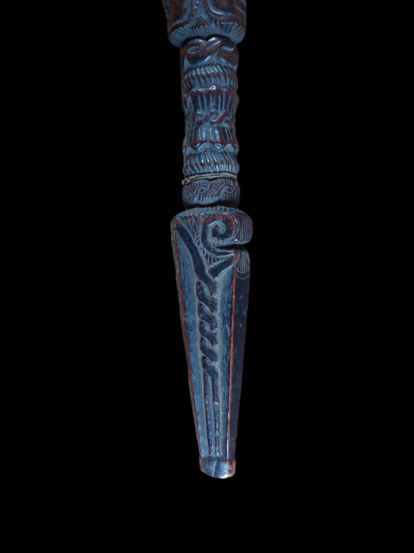 Antique Nepalese dhyangro drum handle
