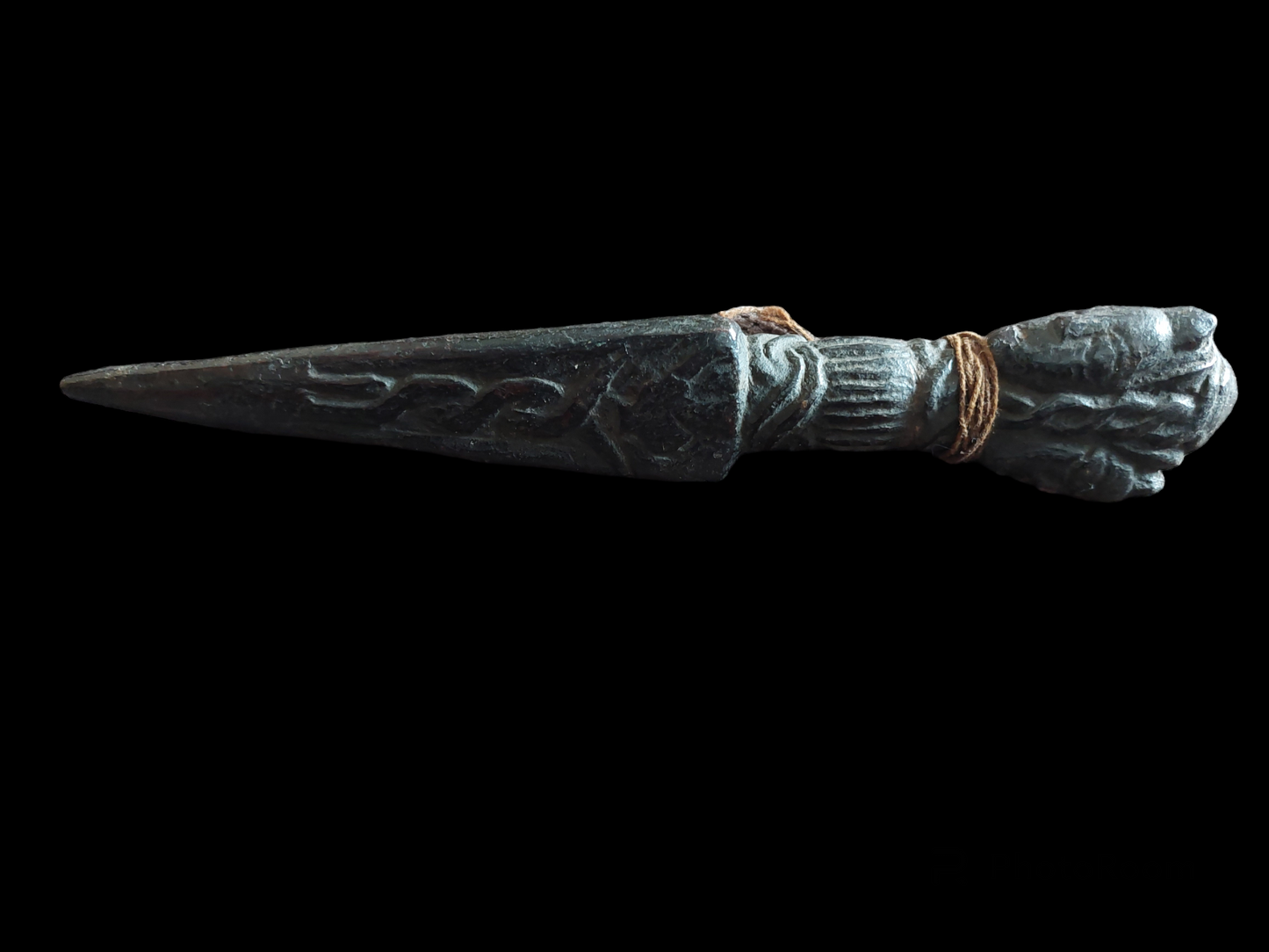 Antique wooden phurba #17