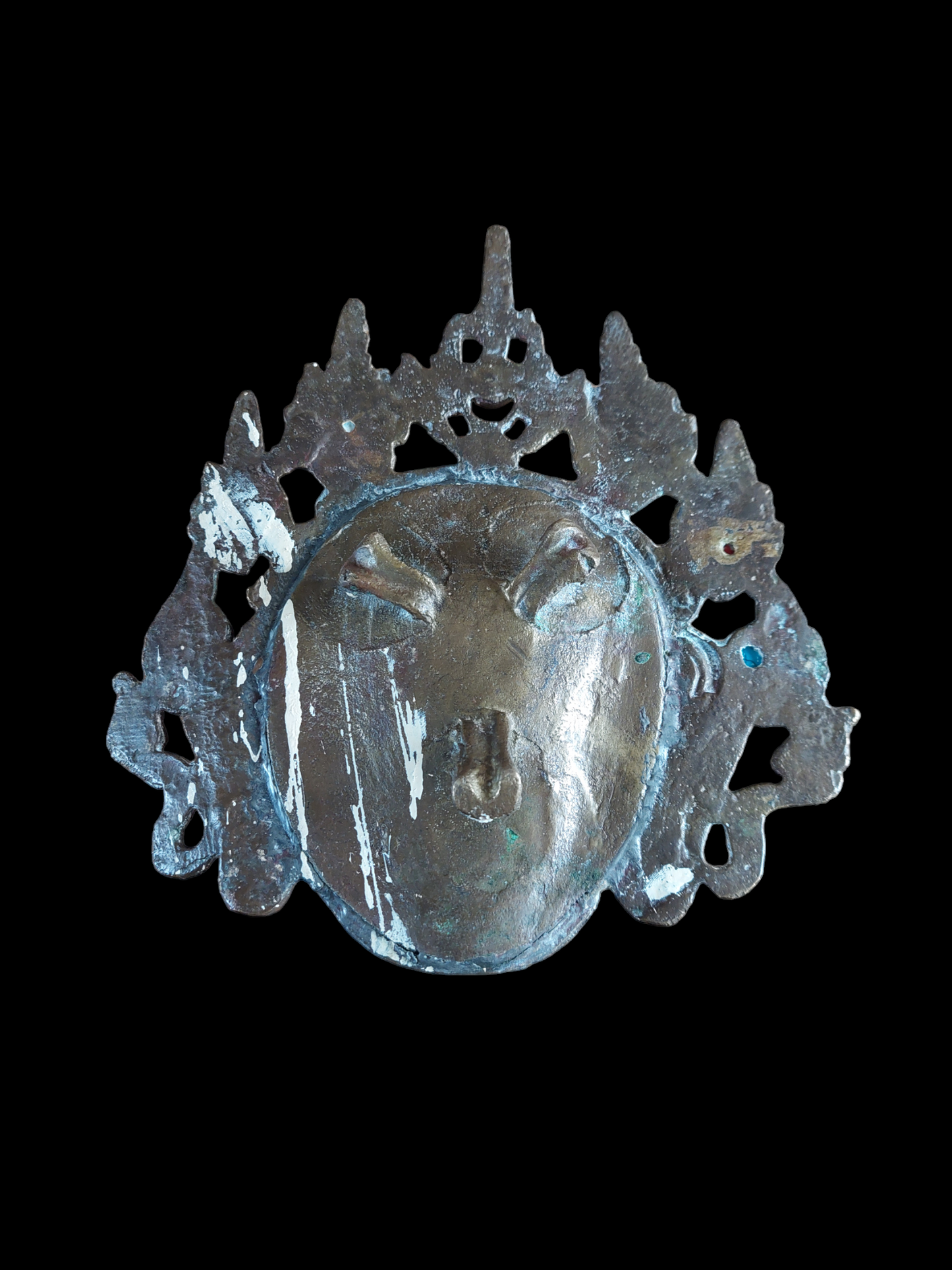 Vintage bronze incense burner Wrathful Spirit