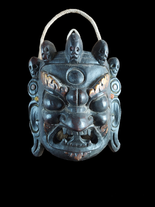 Vintage wooden Mahakala mask #5