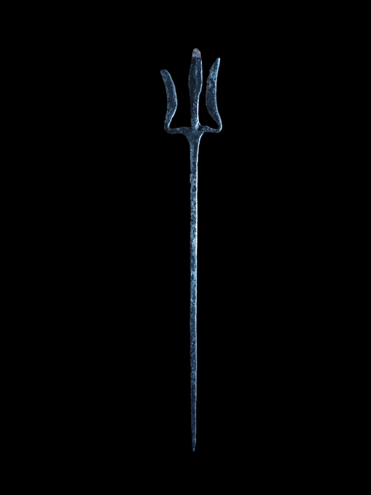 Old Nepalese iron trident, medium size #1