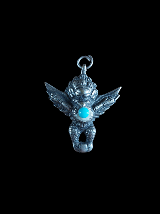 Vintage Tibetan silver Garuda pendant