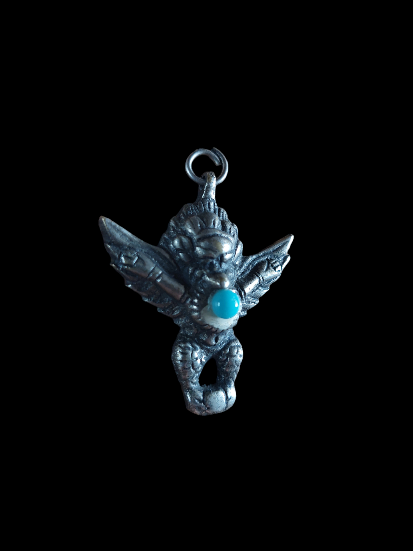 Vintage Tibetan silver Garuda pendant
