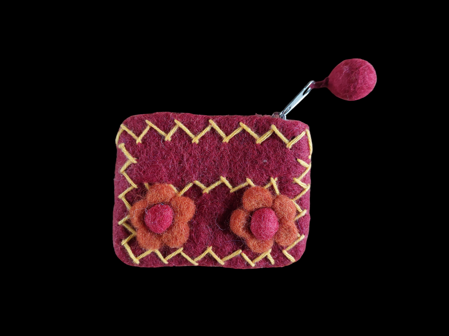 Nepalese felt pouch, small size