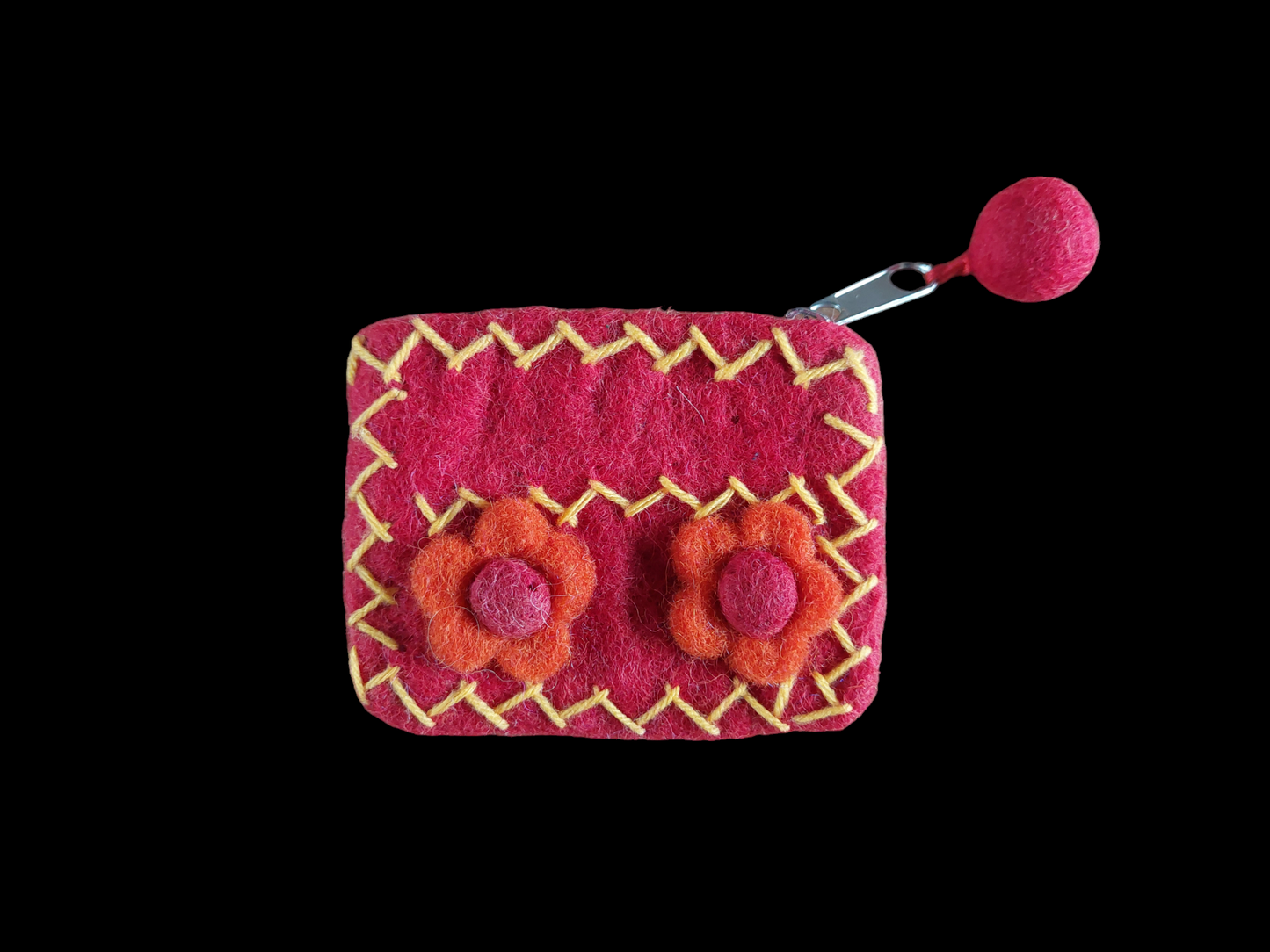 Nepalese felt pouch, small size