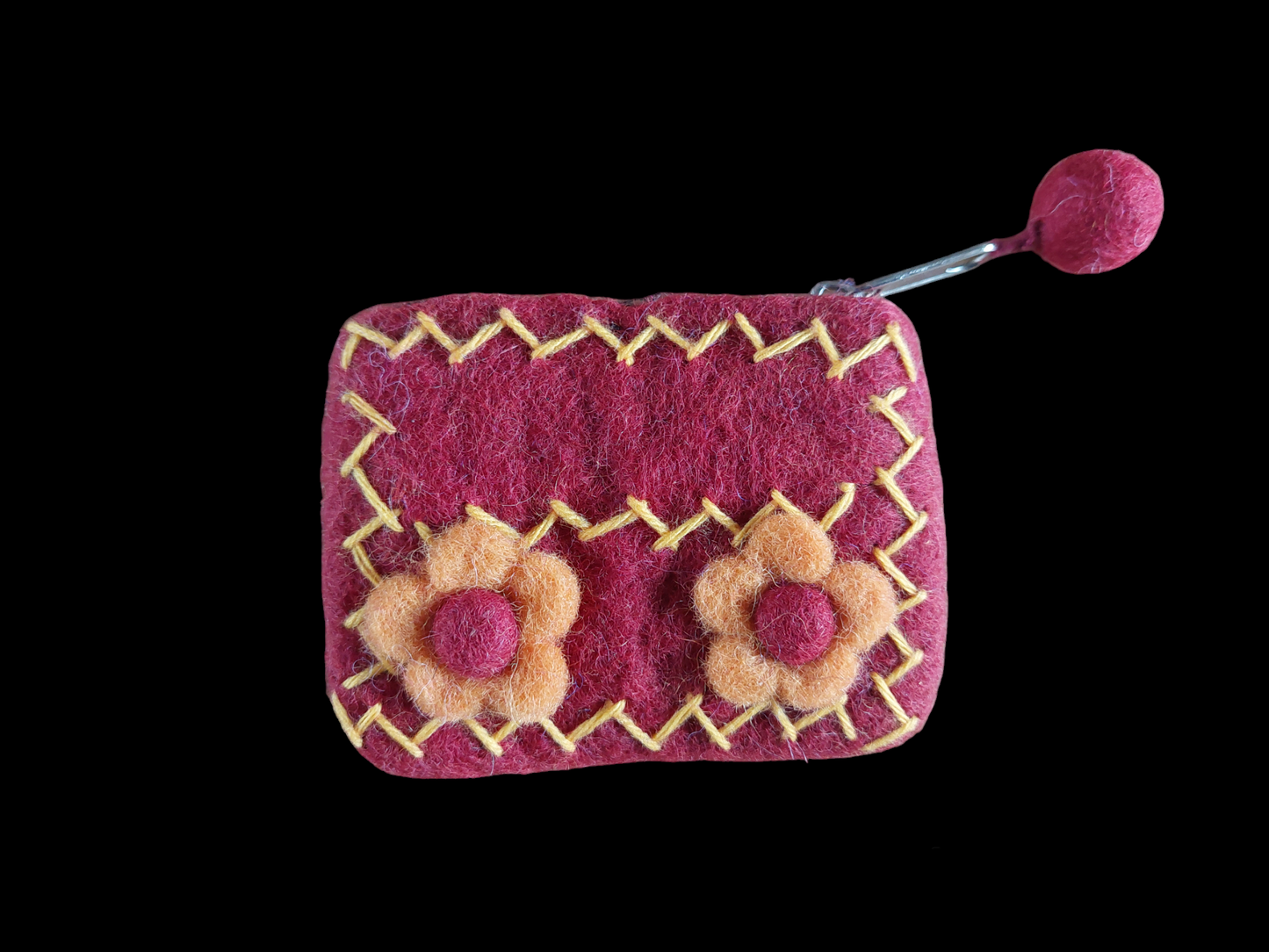 Nepalese felt pouch, small size