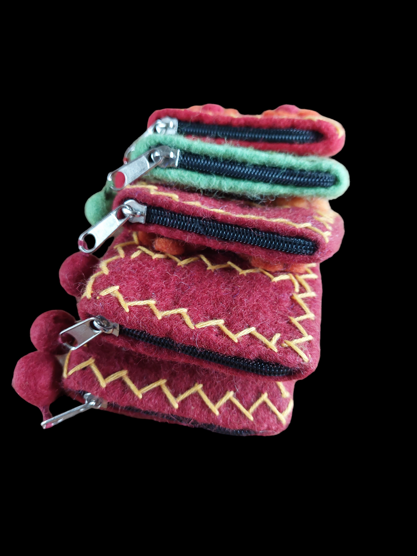 Nepalese felt pouch, small size