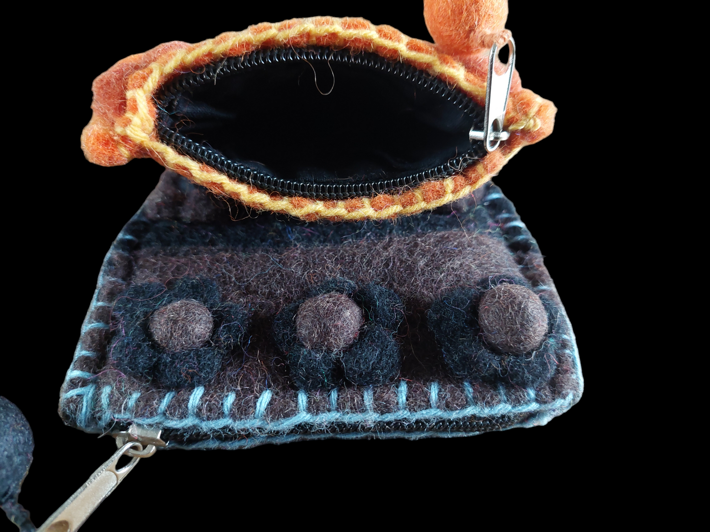 Nepalese felt pouch, big size