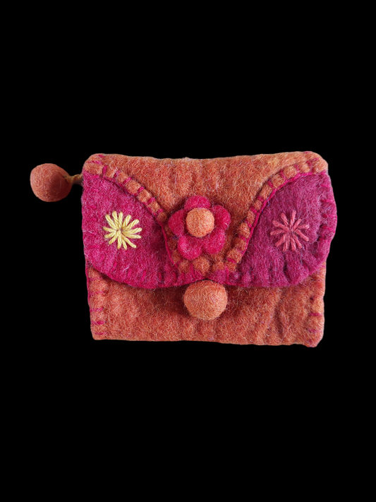 Nepalese felt wallet