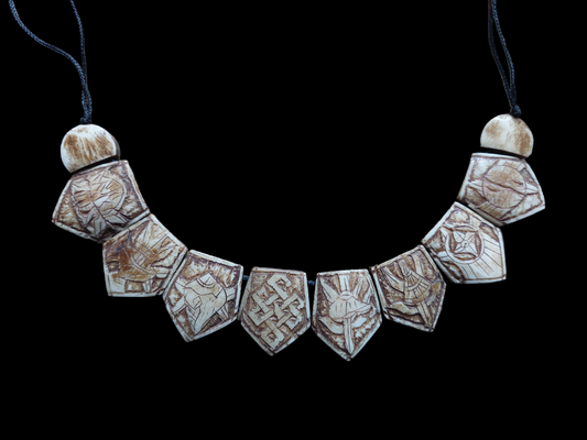 Vintage Tibetan yak bone necklace #5