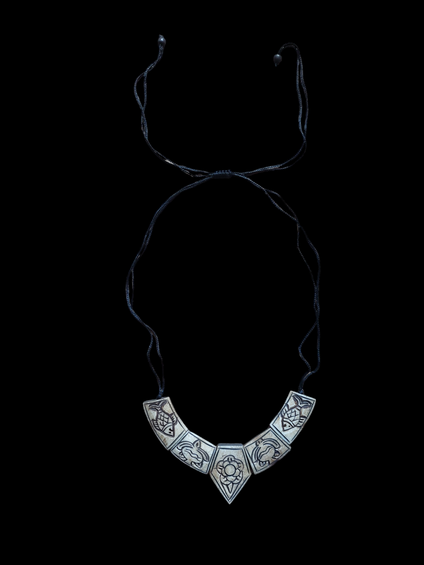 Vintage Tibetan yak bone necklace #6