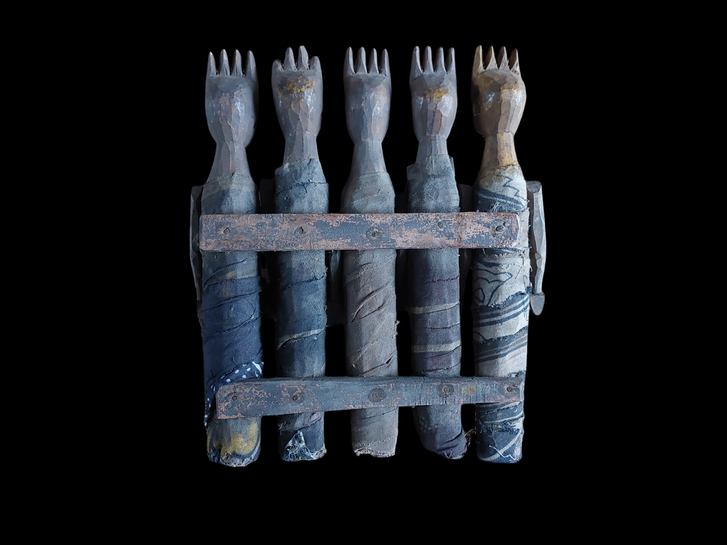 Old Santal tribal storyteller puppets set #1