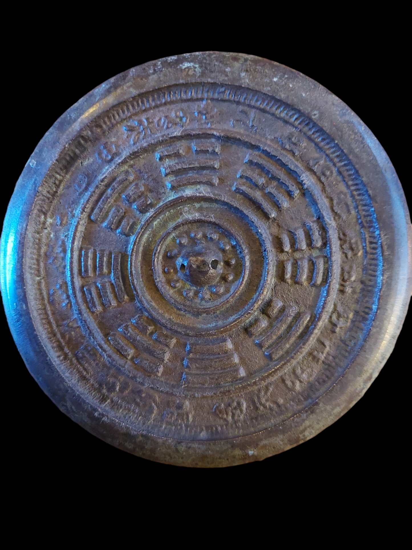Old Chinese mirror Bagua 115 millimeter