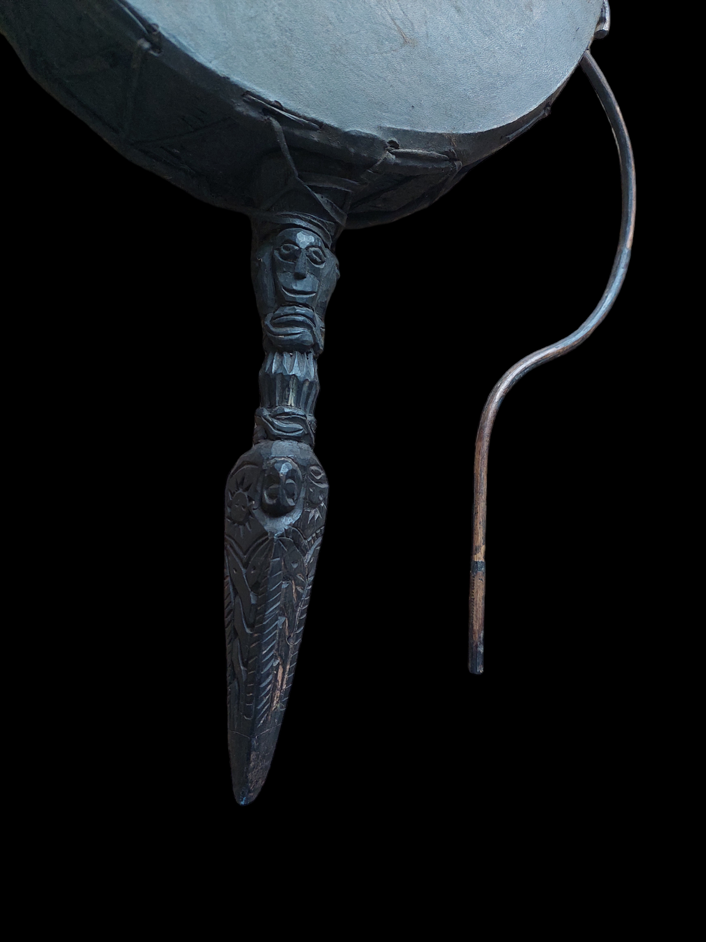 Antique Nepalese dhyangro drum #3