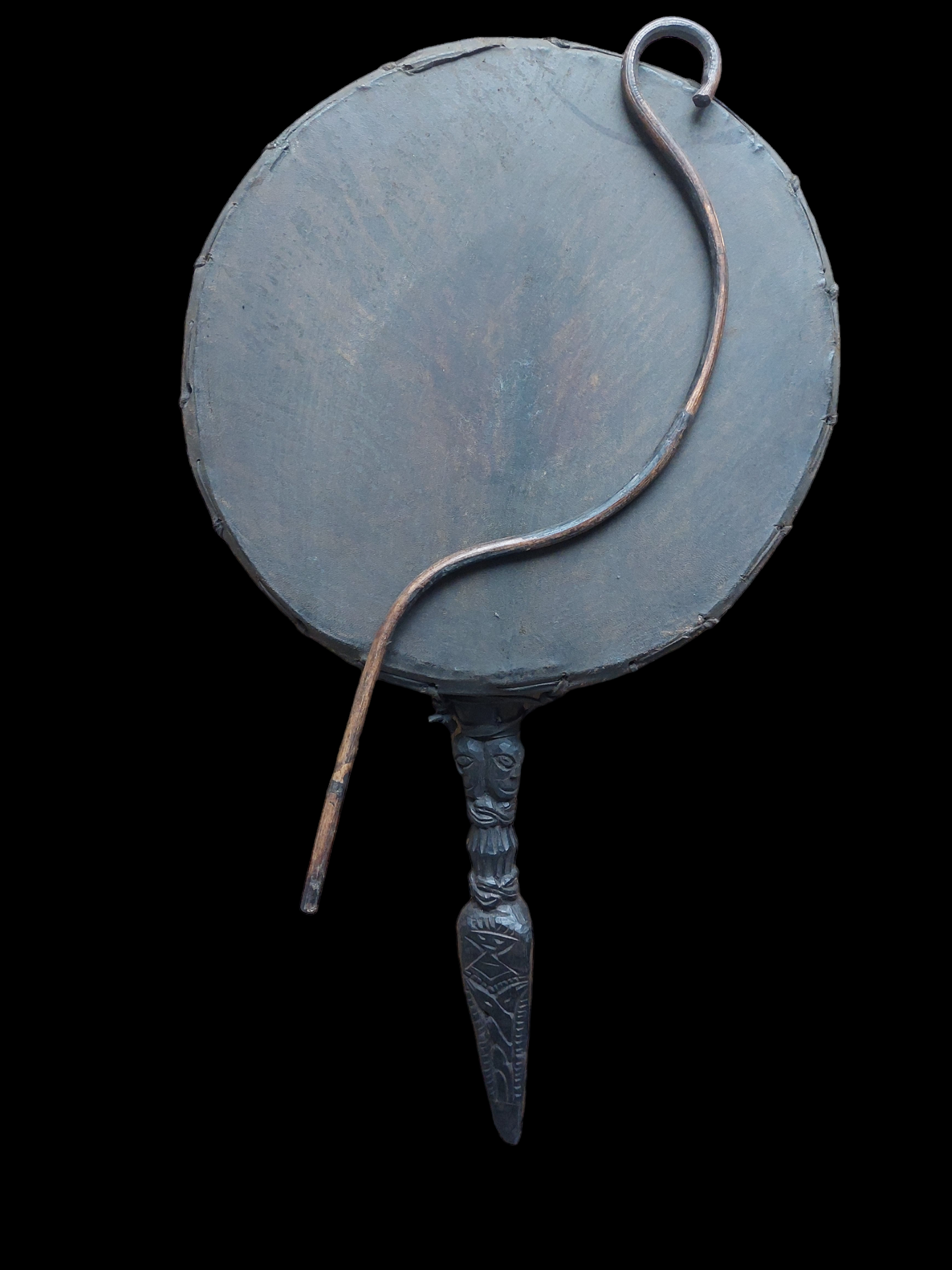 Antique Nepalese dhyangro drum #3