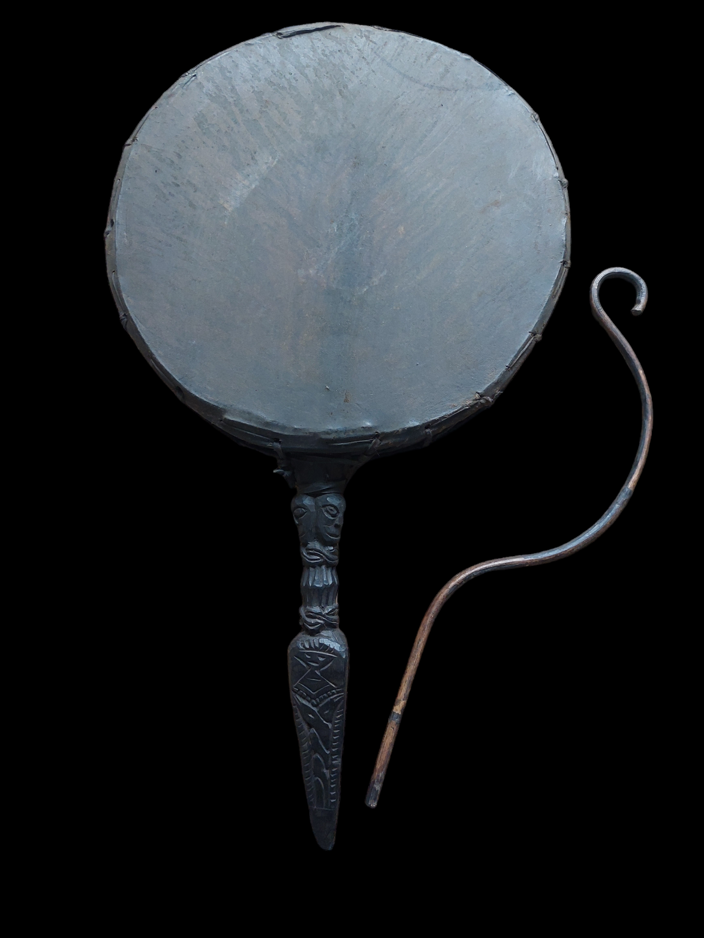 Antique Nepalese dhyangro drum #3