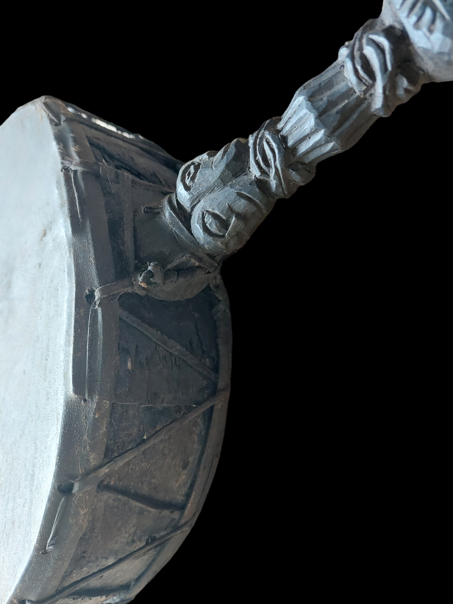 Antique Nepalese dhyangro drum #3
