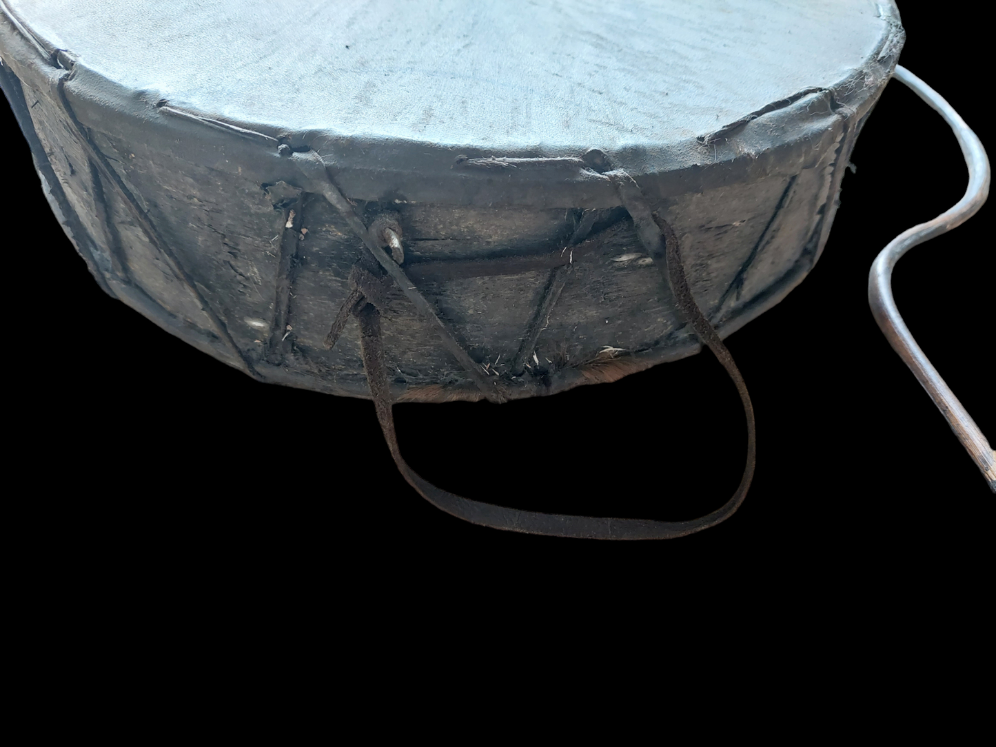 Antique Nepalese dhyangro drum #3