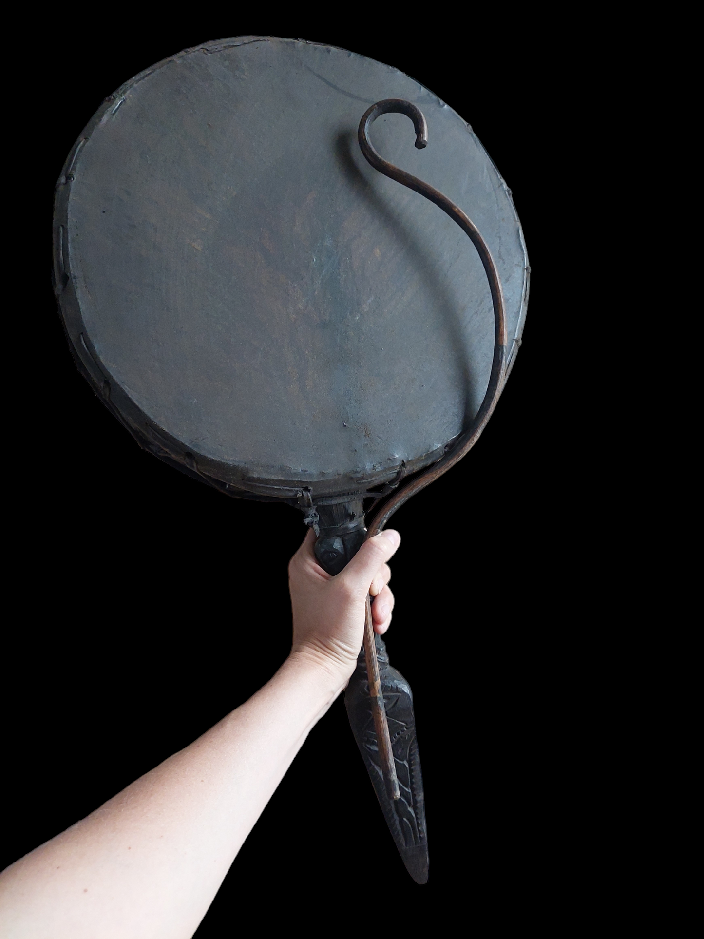 Antique Nepalese dhyangro drum #3