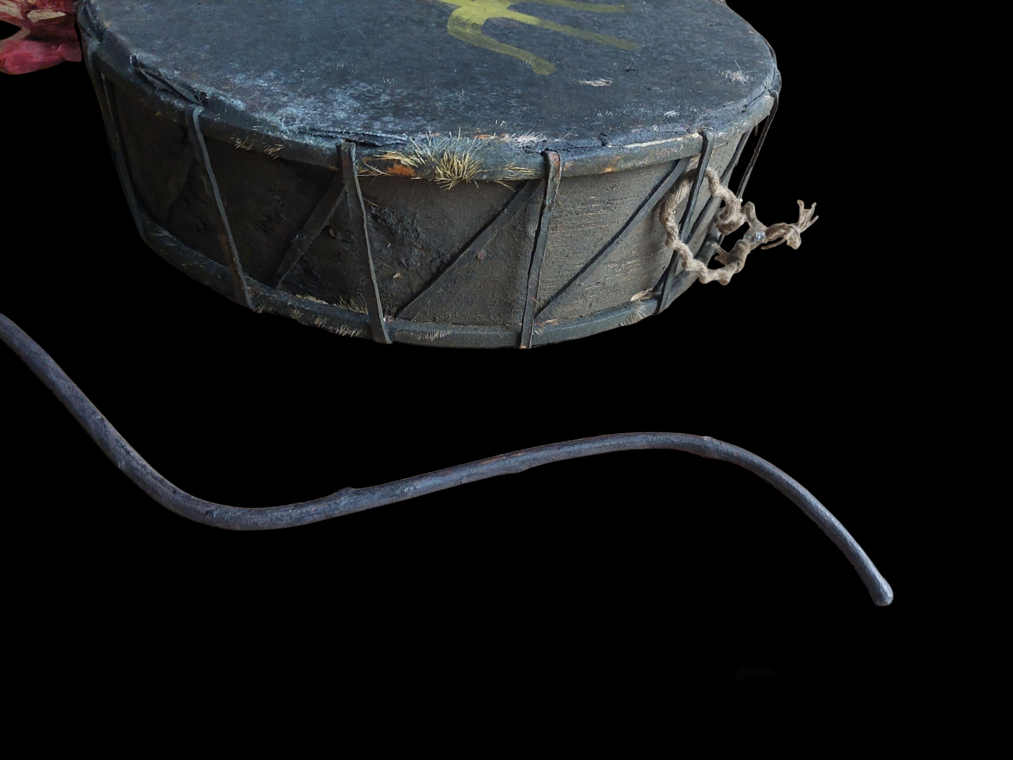 Antique Nepalese dhyangro drum #5