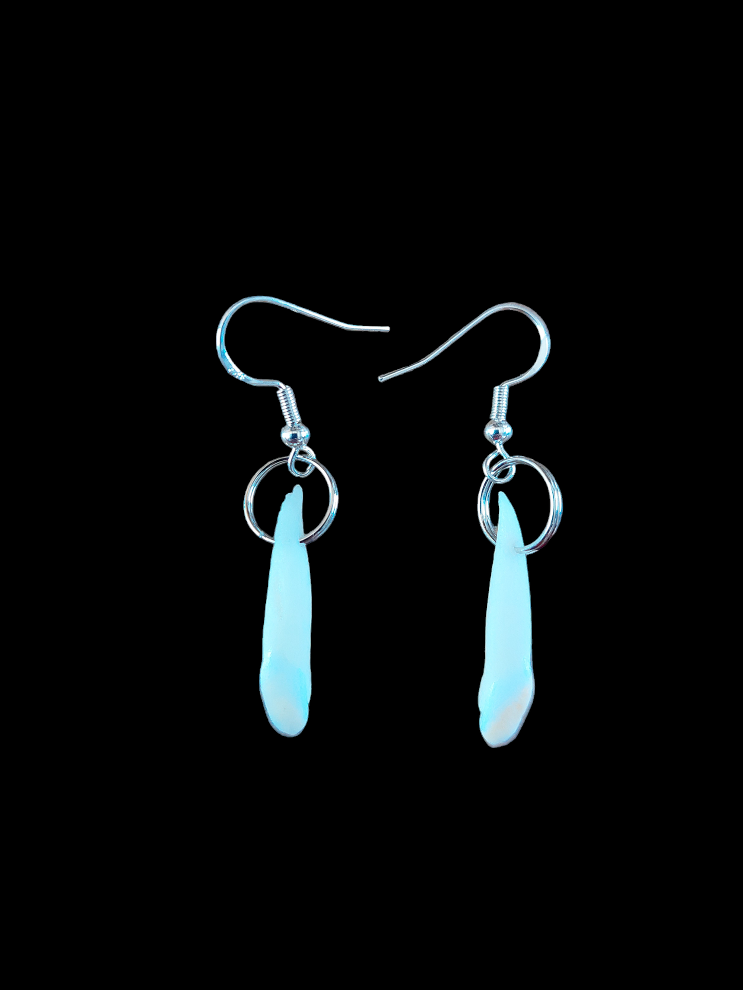 Roe deer teeth amulet earrings