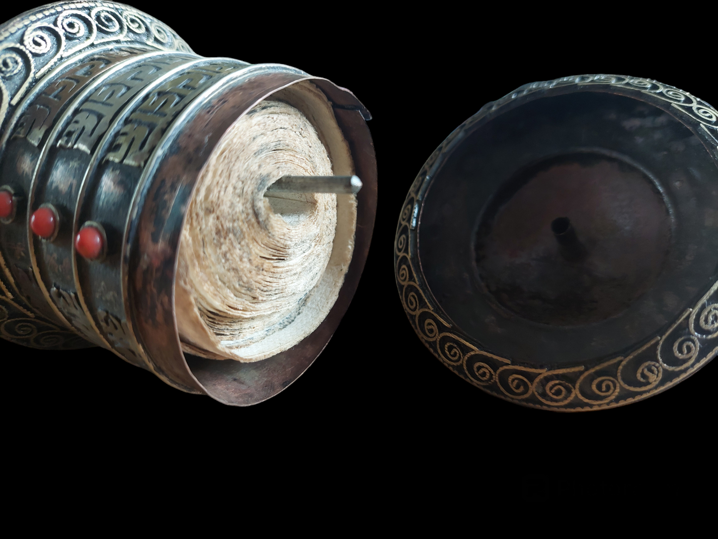 Vintage Tibetan prayer wheel #2