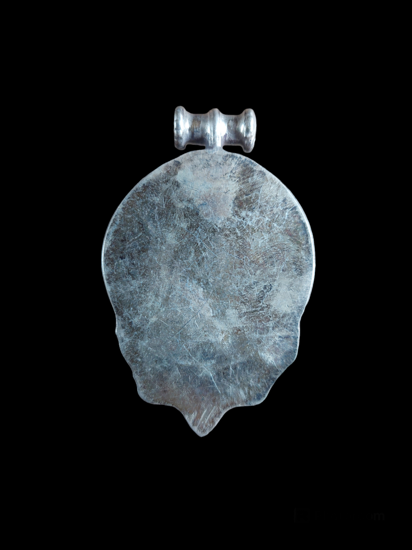 Vintage Tibetan silver pendant with cat