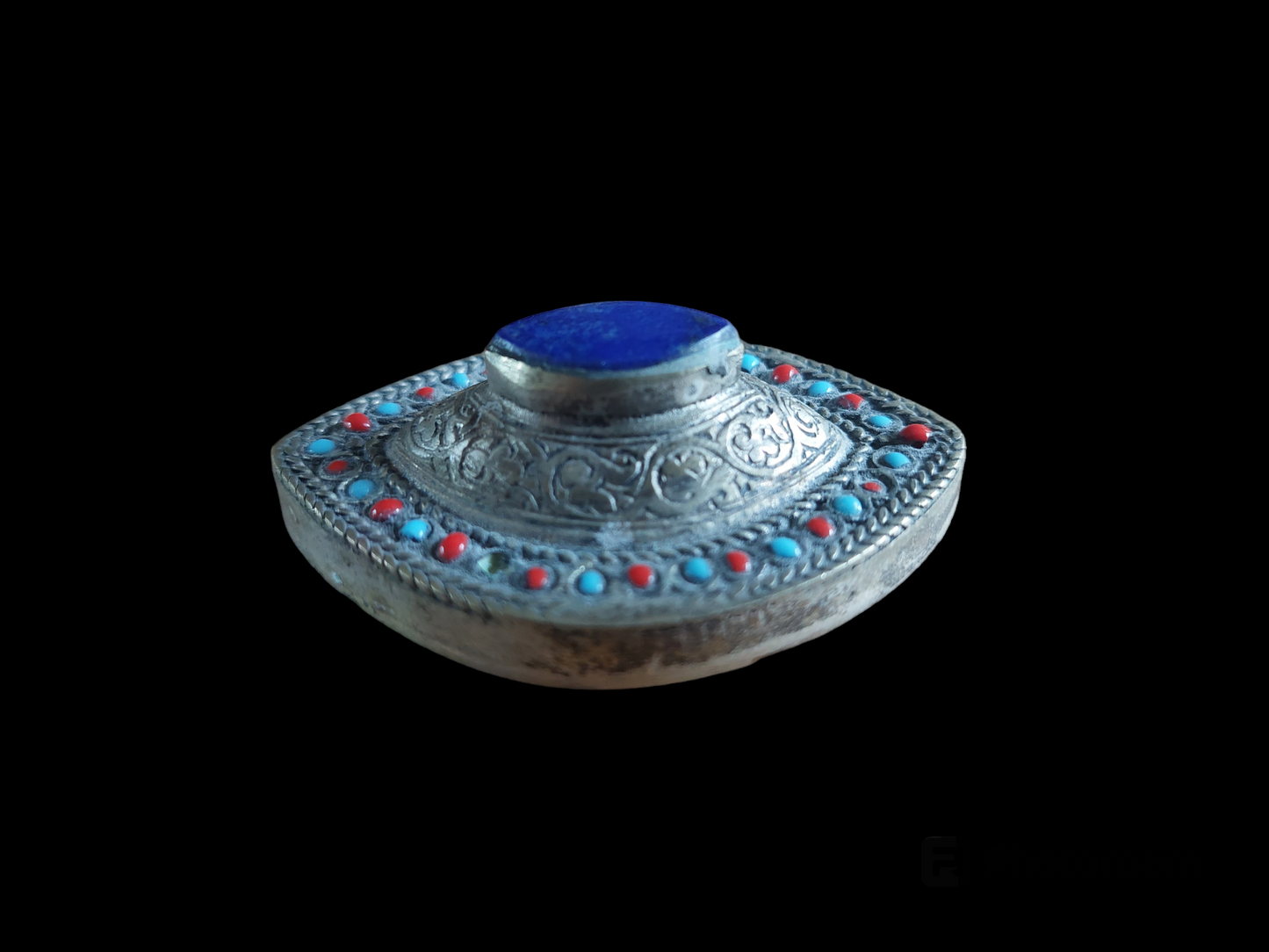 Vintage Kuchi tribal lapis lazuli pendant #2