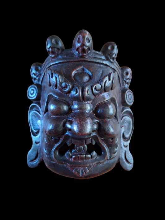 Vintage wooden Mahakala mask #6