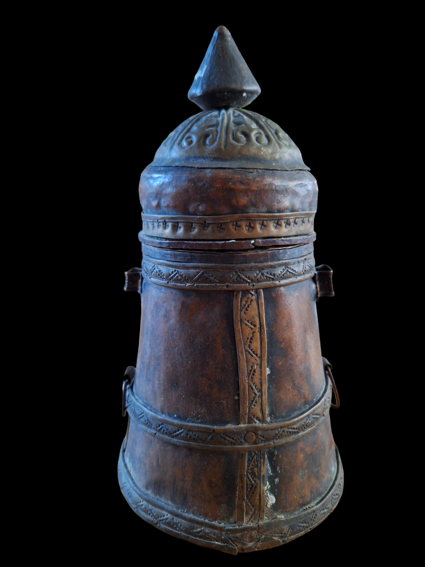 Vintage Tibetan water or offering vessel