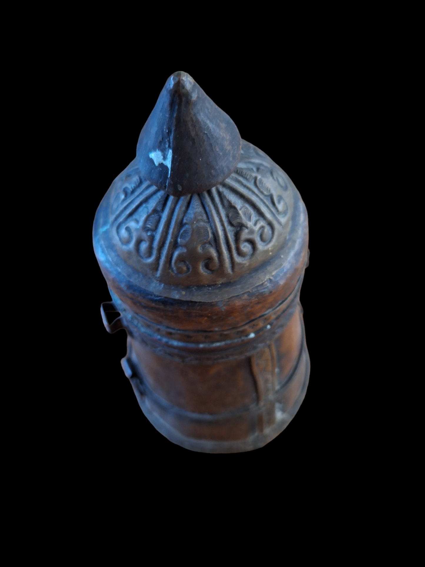 Vintage Tibetan water or offering vessel