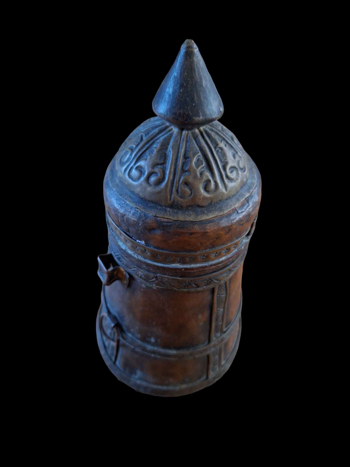 Vintage Tibetan water or offering vessel
