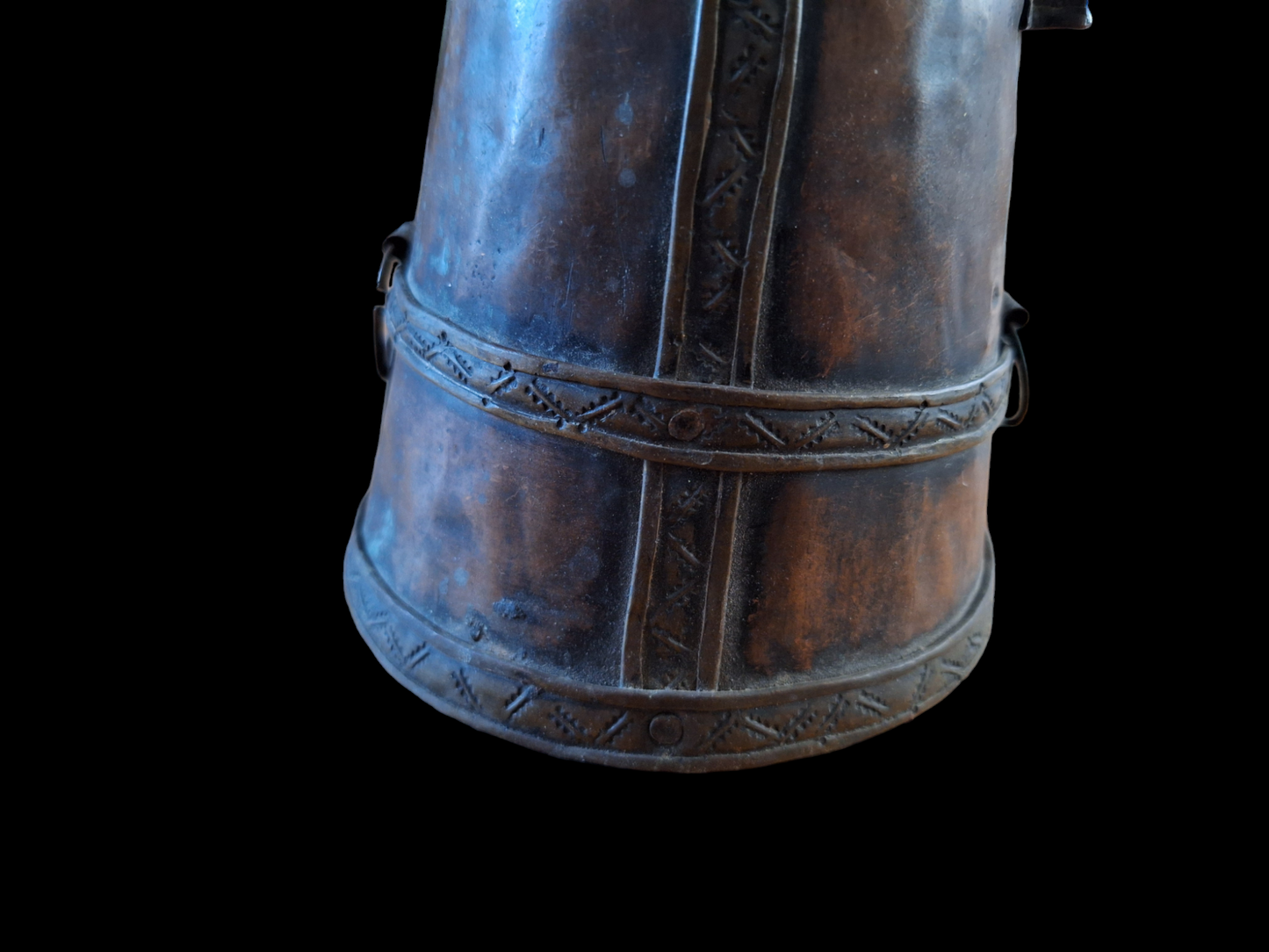 Vintage Tibetan water or offering vessel