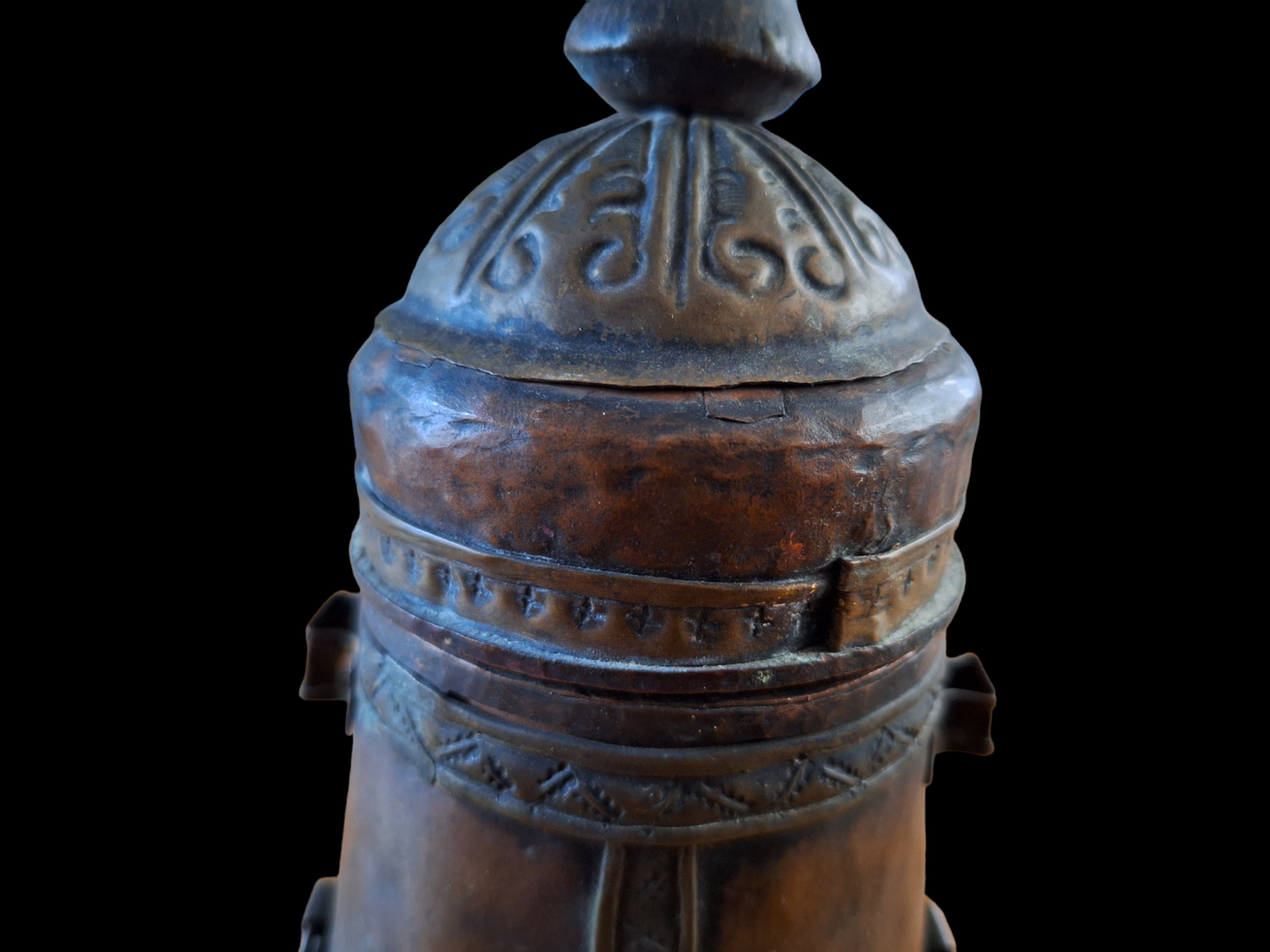 Vintage Tibetan water or offering vessel