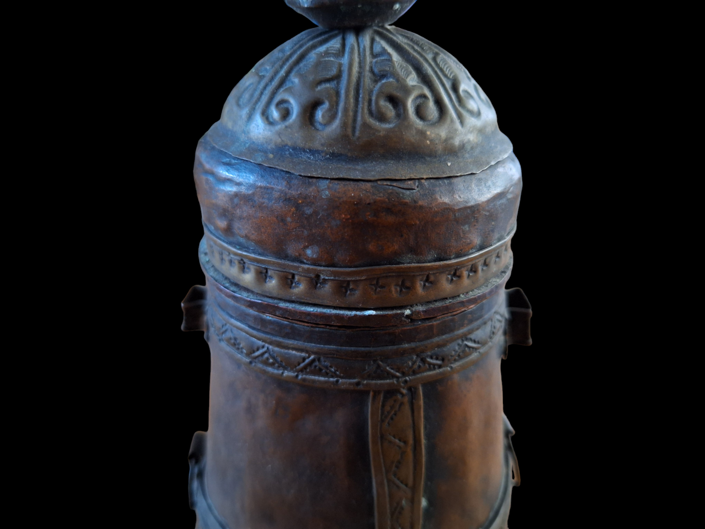 Vintage Tibetan water or offering vessel