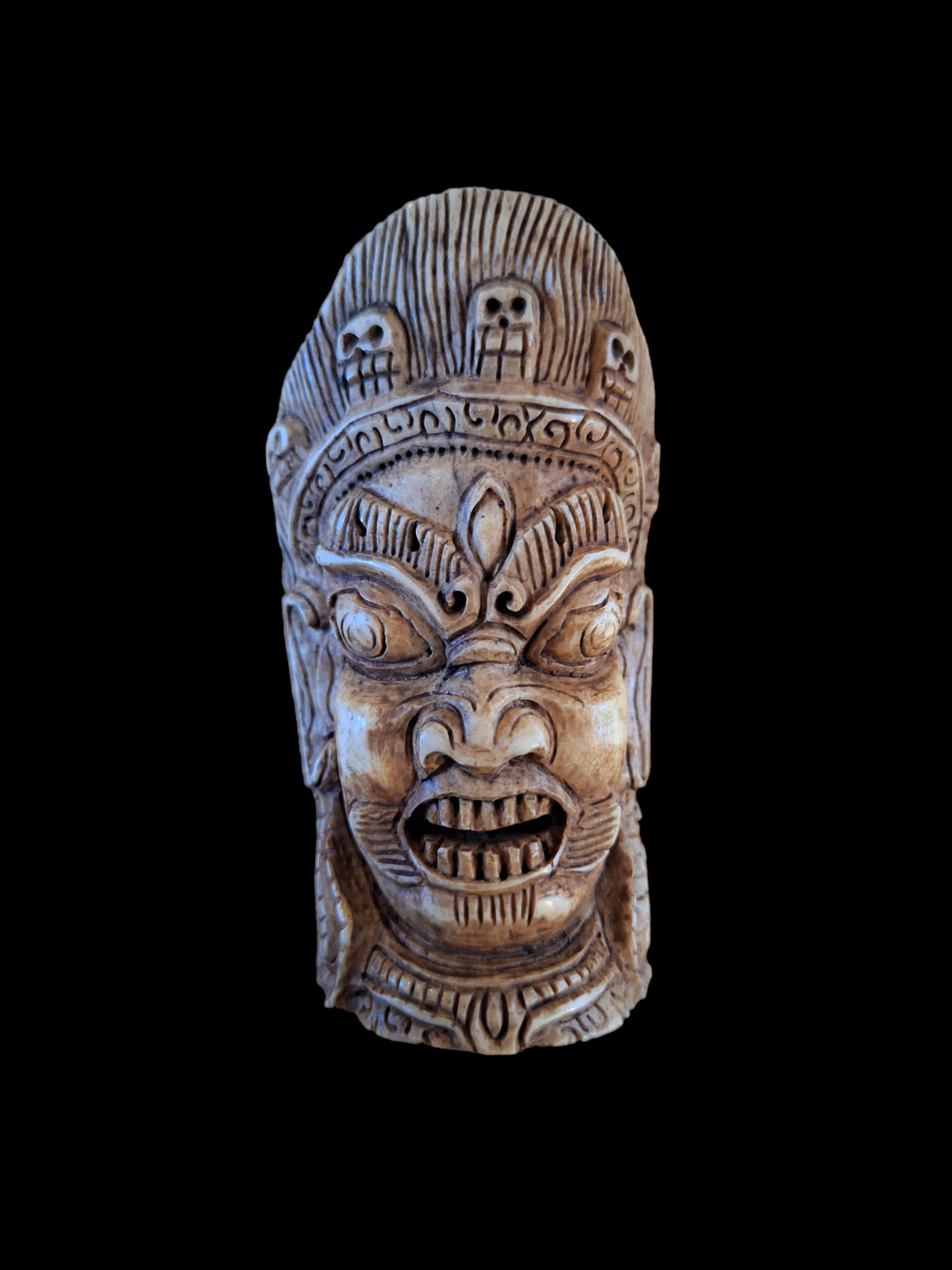 Mahakala yak bone carving