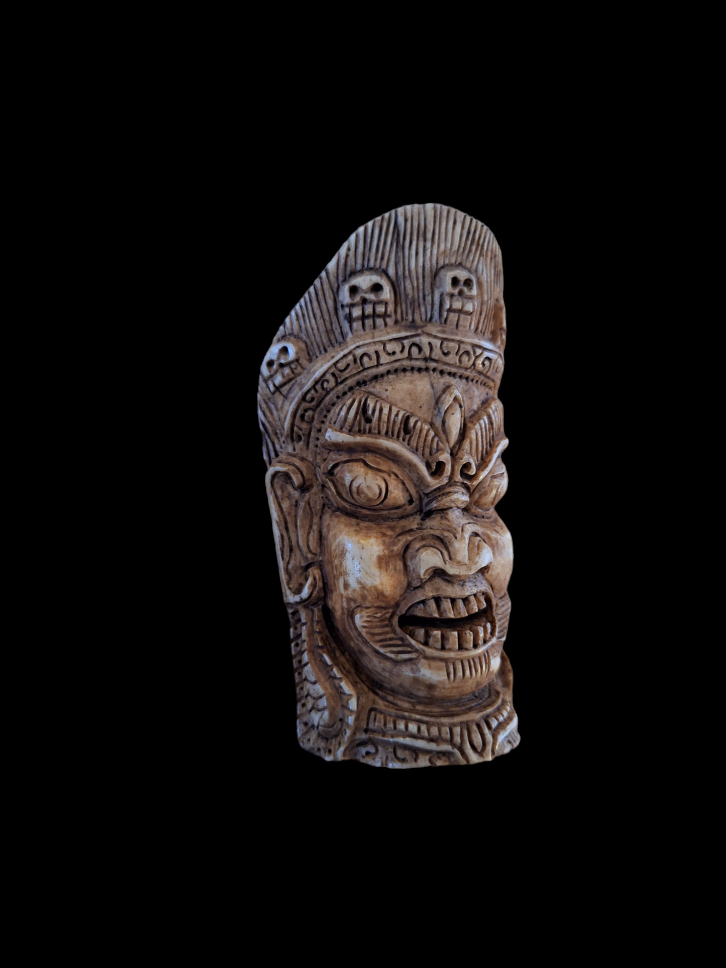 Mahakala yak bone carving
