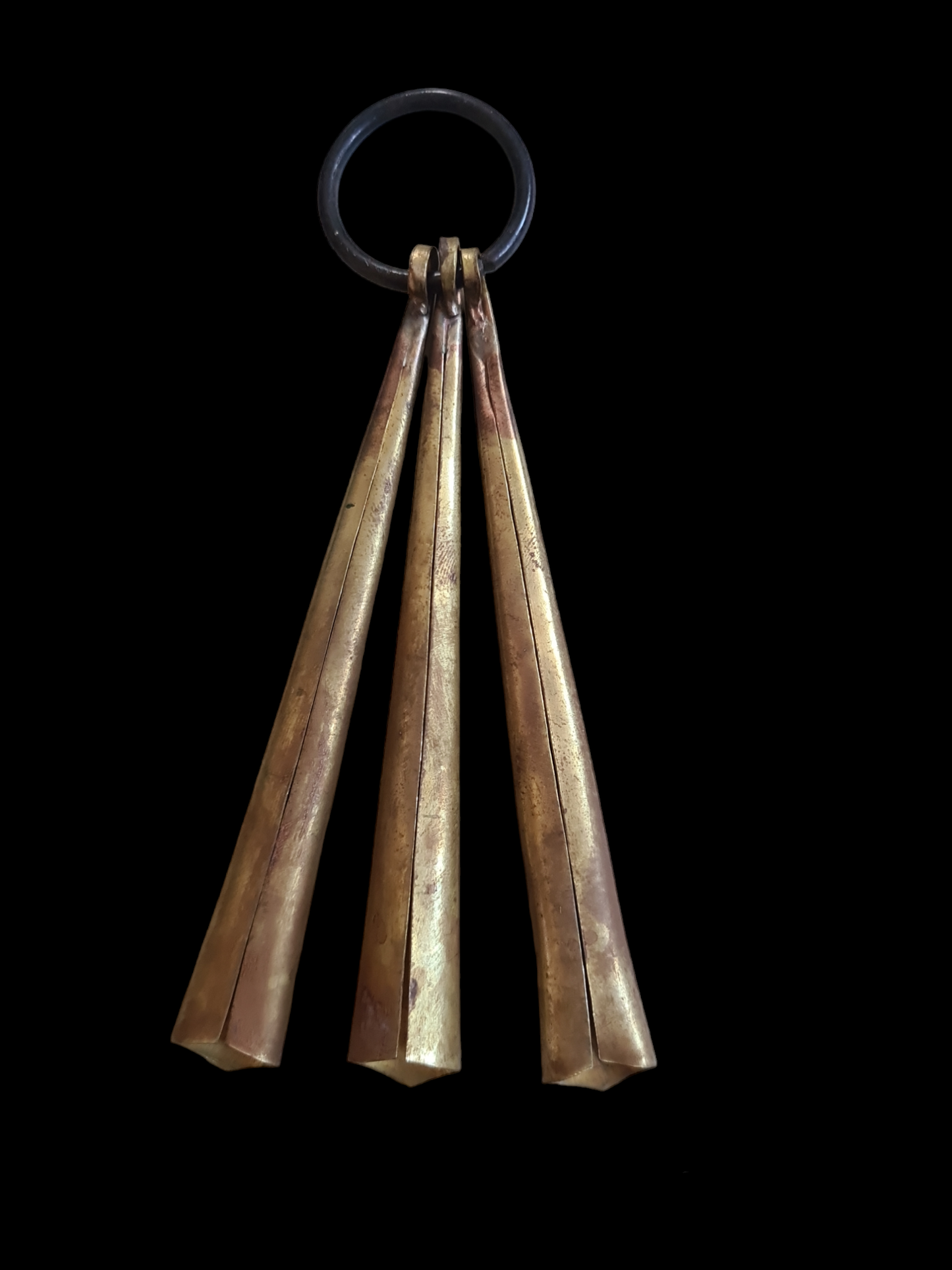 Shamanic cone-shape bells, brass
