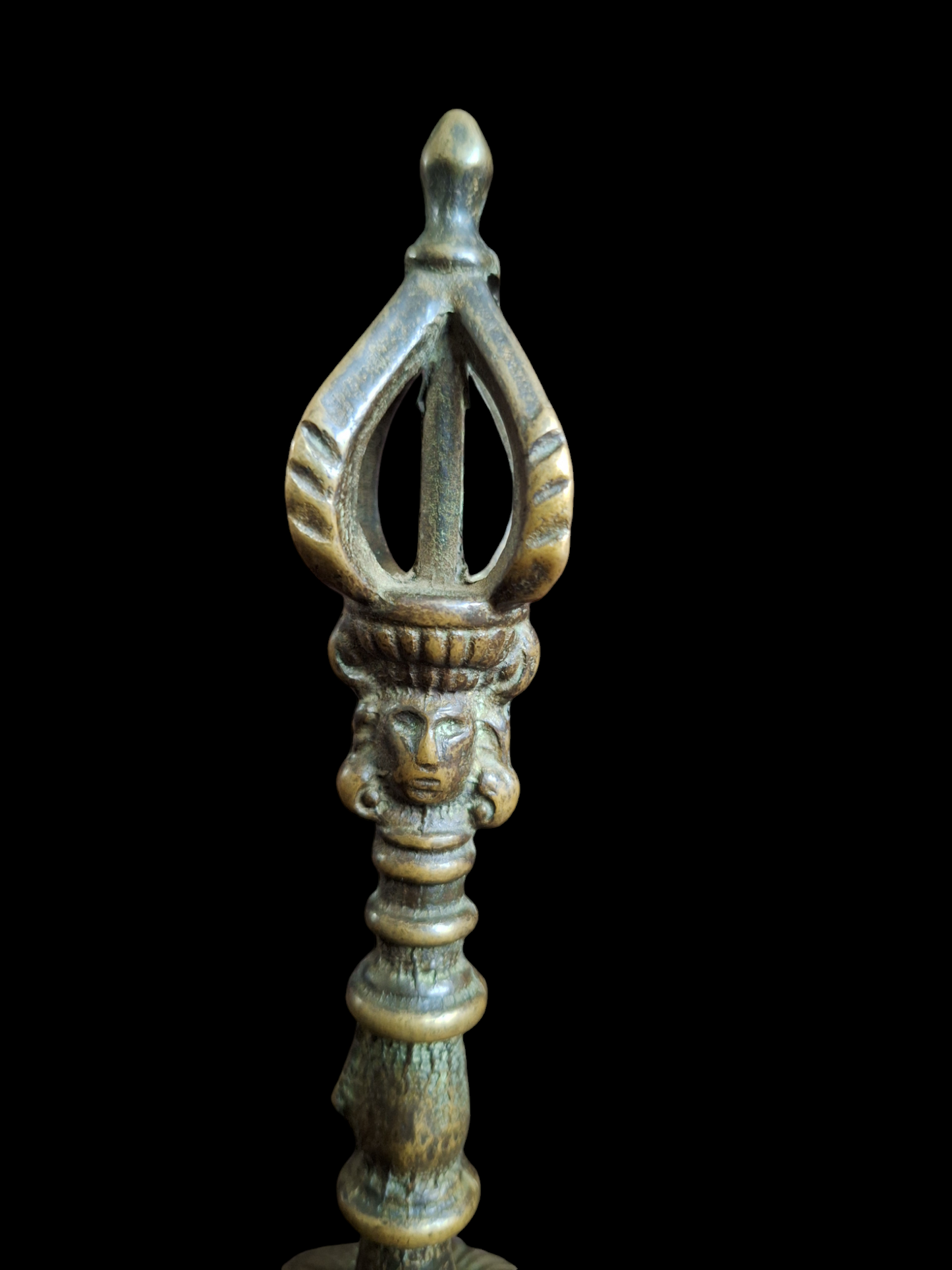 Vintage altar bell Tibetan Buddhist style #8
