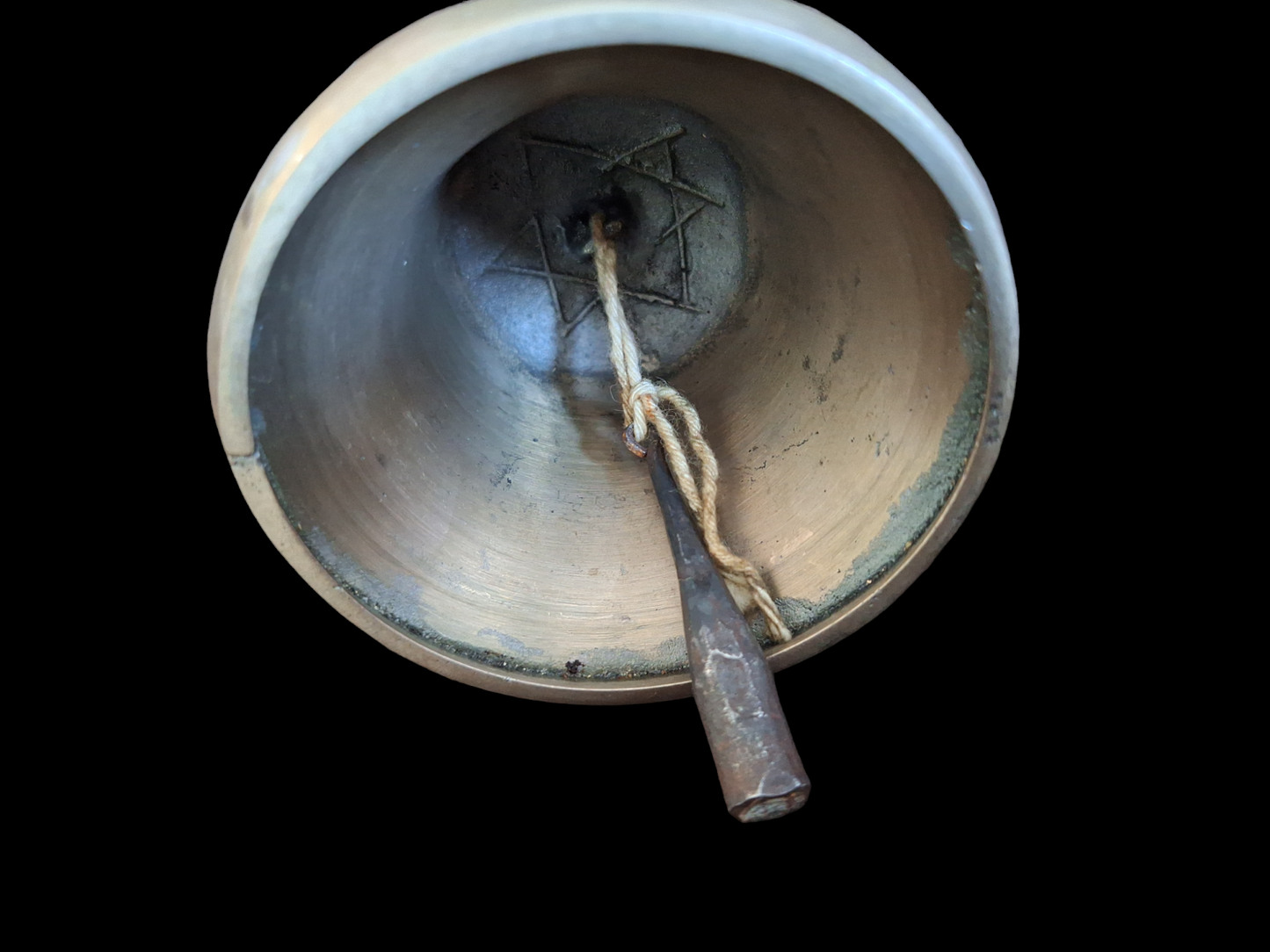 Vintage altar bell Tibetan Buddhist style #9, B-quality