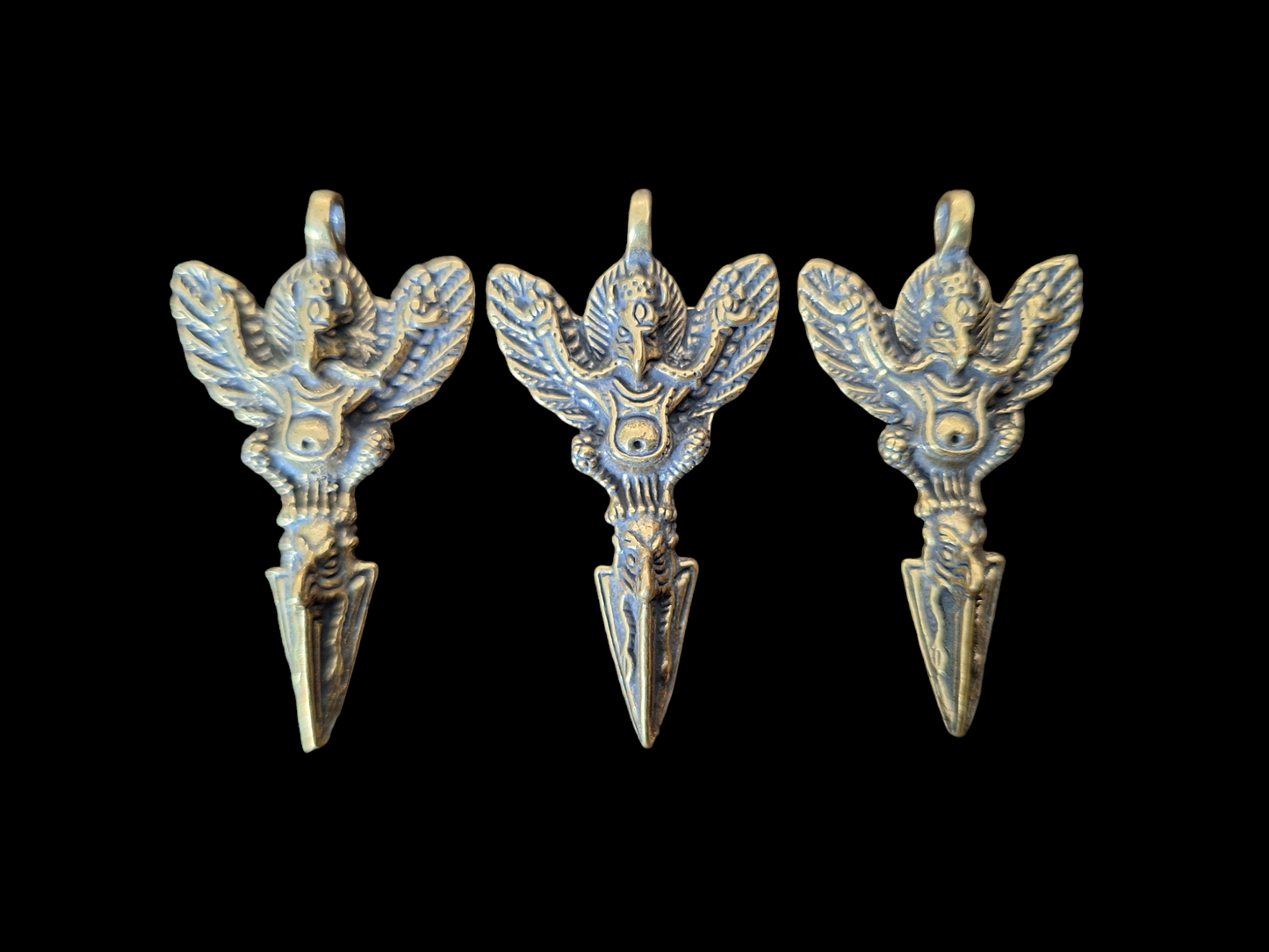 Garuda on phurba pendant